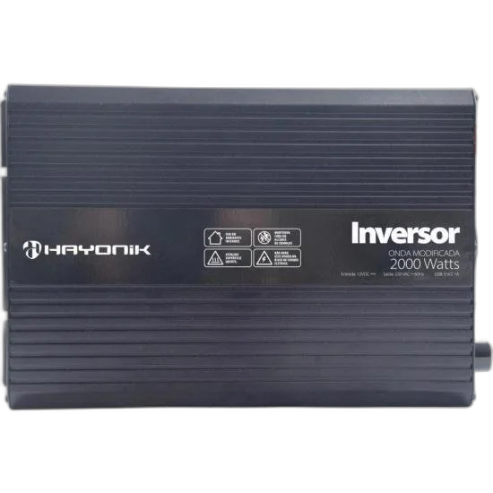 Inversor Automotivo HAYONIK MSW122 Onda Modificada 2000W 12V/220V
