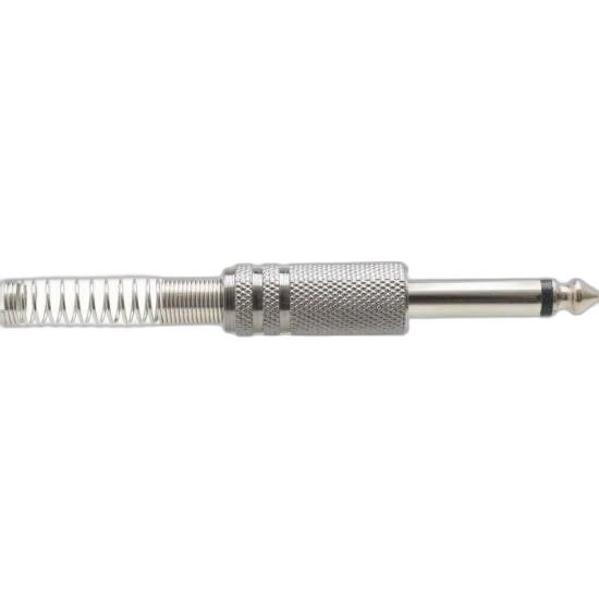 Plug P10 Mono Metal Niquelado Com Mola Genérico Storm - PCT / 50
