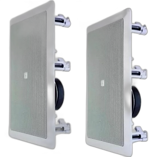 Conjunto de Arandelas Retangulares JBL 6W21RT - 6" 25W RMS em Branco (2 Peças)
