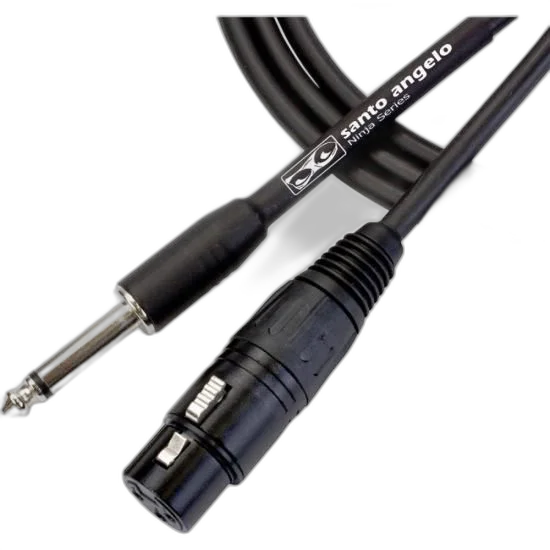 Cabo P10 x XLR Fêmea 7,62m Ninja HG B Santo Angelo