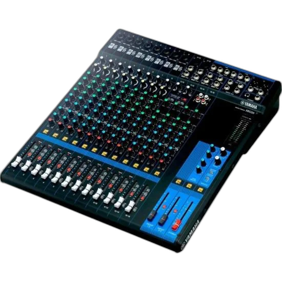 Mesa de Som Yamaha MG16 Analógica 16 Canais Bivolt Preta