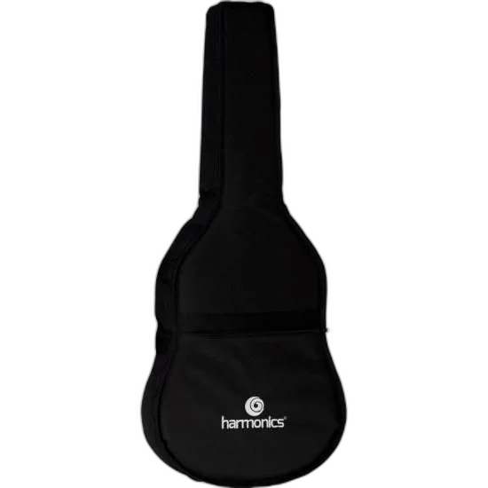 Capa Para Violão Folk Harmonics Nylon Luxo Preta