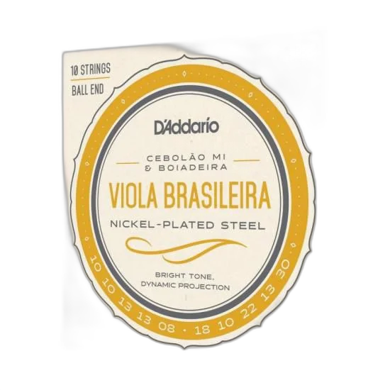 Encordoamento para Viola EJ82C Nickel Plated Steel D Addario