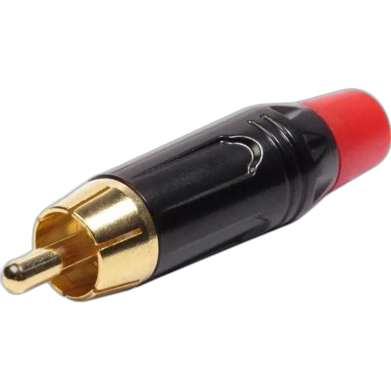Plug RCA Metal Com Parte Inferior Vermelha PGRC0022 Storm - PCT / 10