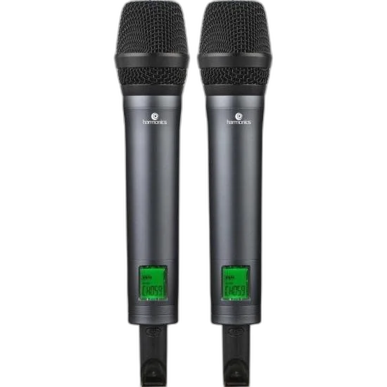 Microfone Sem Fio Harmonics HSF-300 Duplo