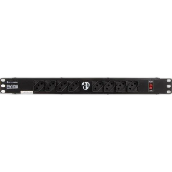 Régua de Tomadas Hayonik RT810CB 8 Tomadas 10A 19"