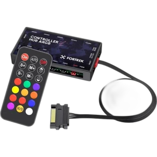 Controladora Fan Fortrek Controller Hub com Controle Remoto 7 Portas
