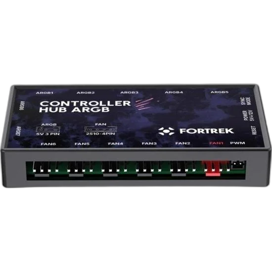 Controladora Fan Fortrek Controller Hub com Controle Remoto 7 Portas