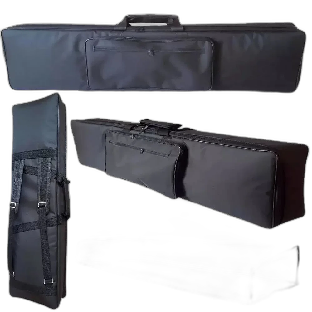 Capa Bag Master Luxo Piano Digital Roland Rd700 Vermelha + Cobertura Cristal