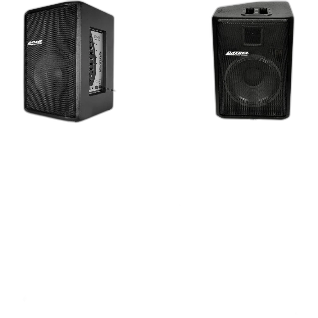 Kit Caixa De Som Ativa Passiva 500w Rms Usb + Cabo 10m
