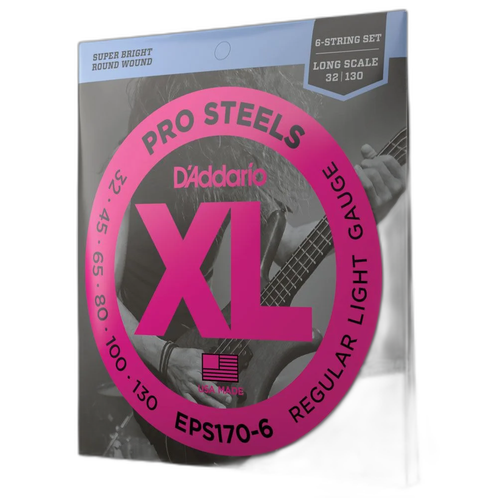 Encordoamento Baixo 6C 32-130 D Addario XLProSteels EPS170-6