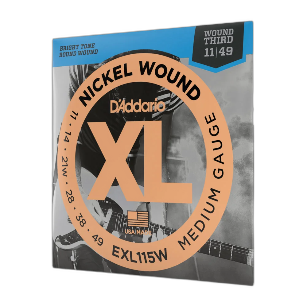 Encordoamento Guitarra 11-49 D Addario XL Nickel EXL115W