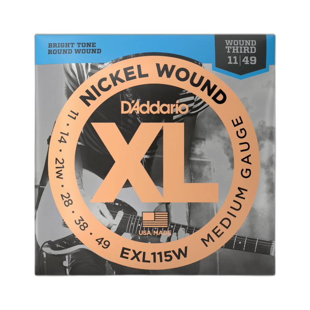 Encordoamento Guitarra 11-49 D Addario XL Nickel EXL115W