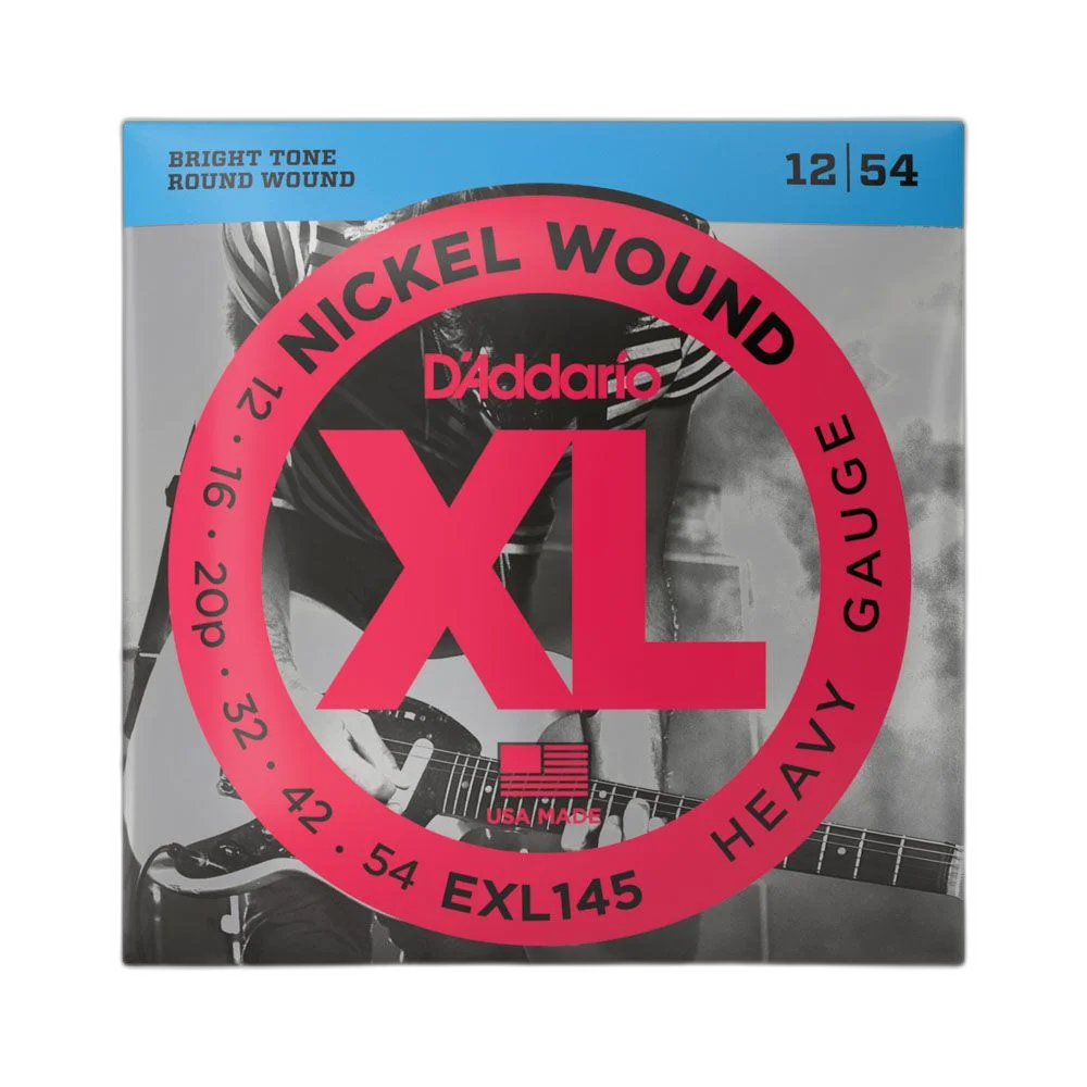 Encordoamento Guitarra 12-54 D Addario XL Nickel EXL145