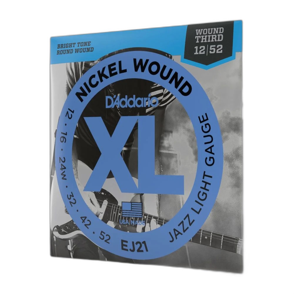 Encordoamento Para Guitarra 12-52 D Addario XL Nickel EJ21