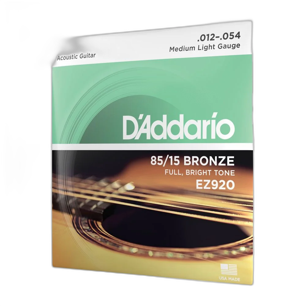 Encordoamento Violão Aço 12-54 D Addario 85/15 Bronze EZ920