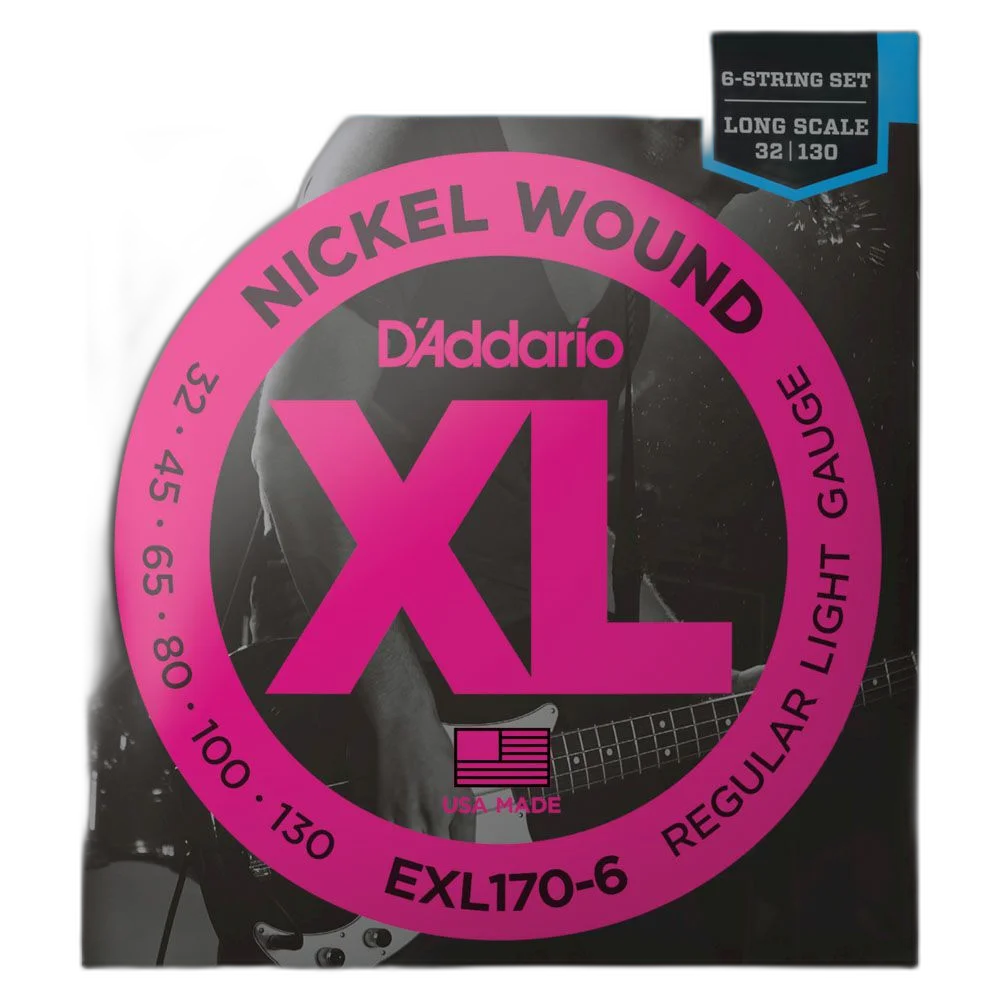 Encordoamento Baixo 6C 032-130 D Addario XL Nickel EXL170-6