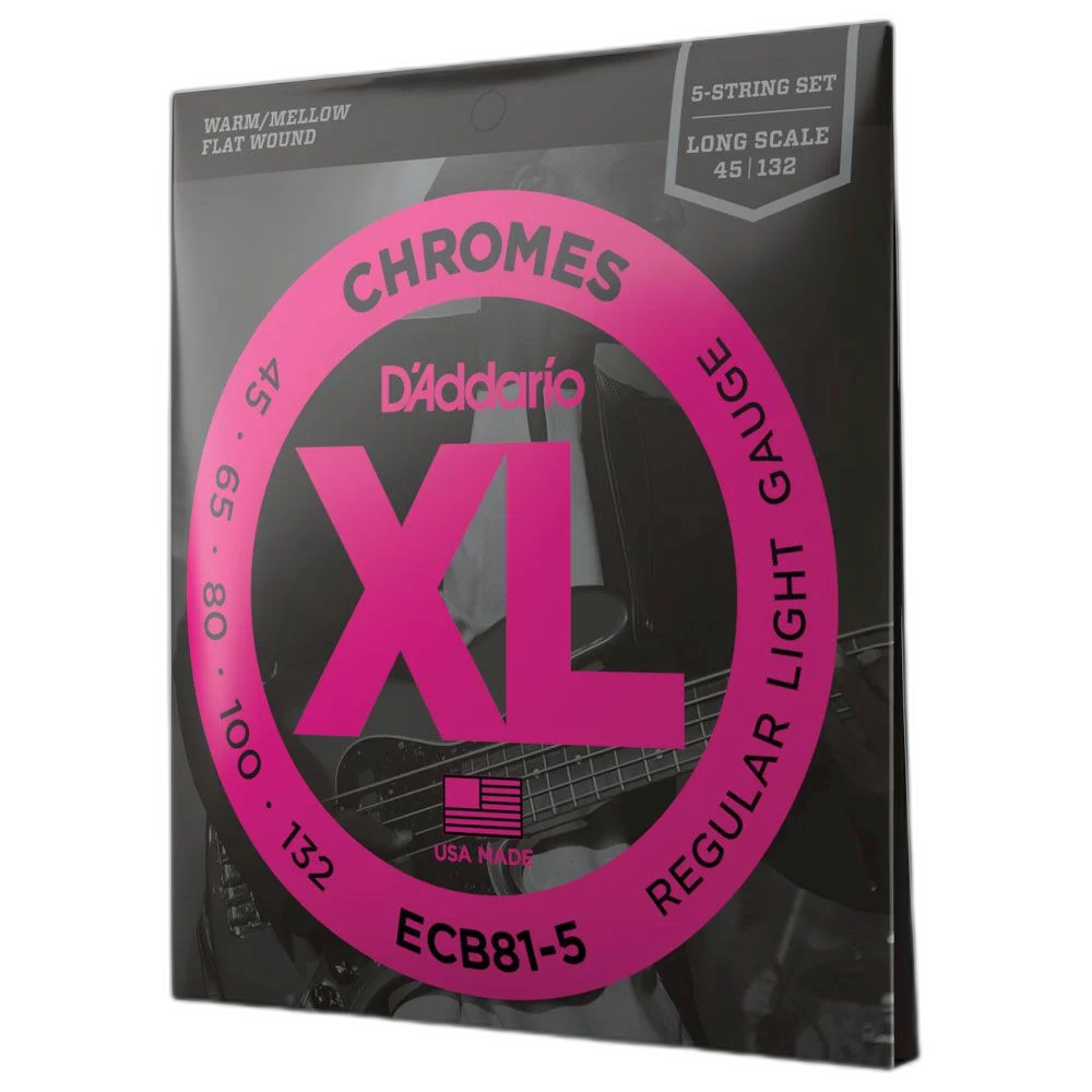 Encordoamento Baixo 5C 45-132 D Addario XL Chromes ECB81-5