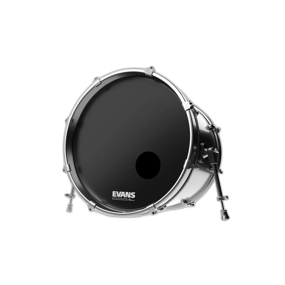Pele Para Bumbo Resposta EQ3 Preta 22' Evans BD22RB
