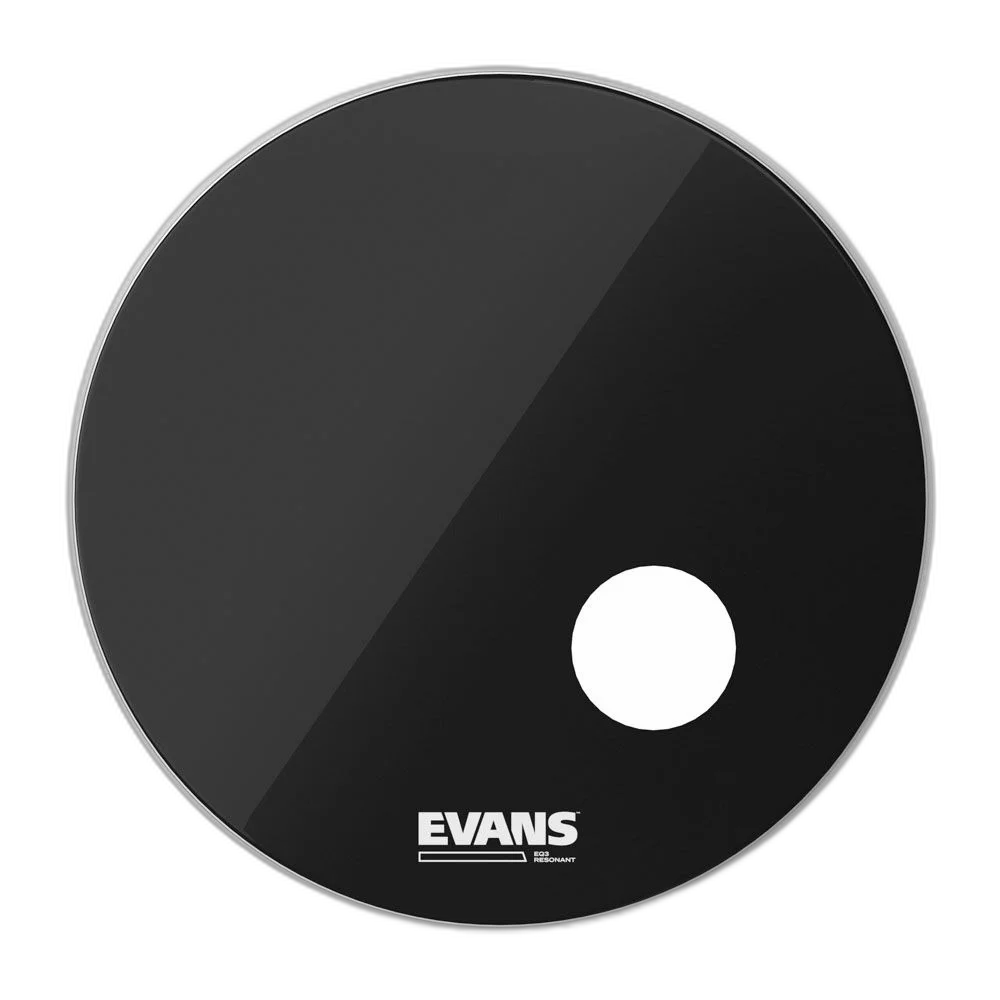 Pele Para Bumbo Resposta EQ3 Preta 22' Evans BD22RB