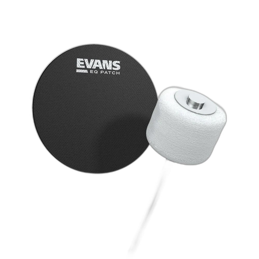 Pad Protetor Pele Bumbo Pedal Simples (2 Peças) Evans EQPB1