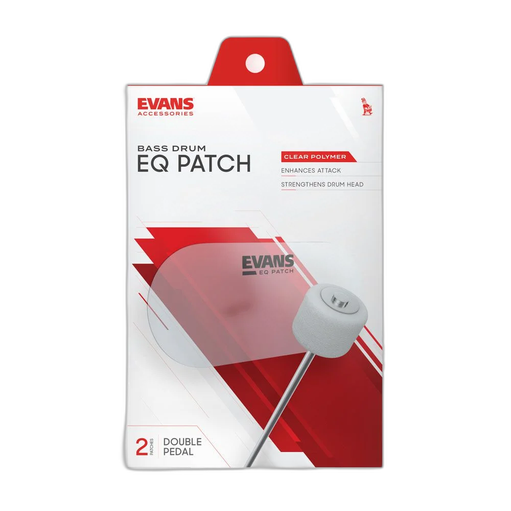 Pad Protetor Pele Bumbo Pedal Duplo (2 Peças) Evans EQPC2