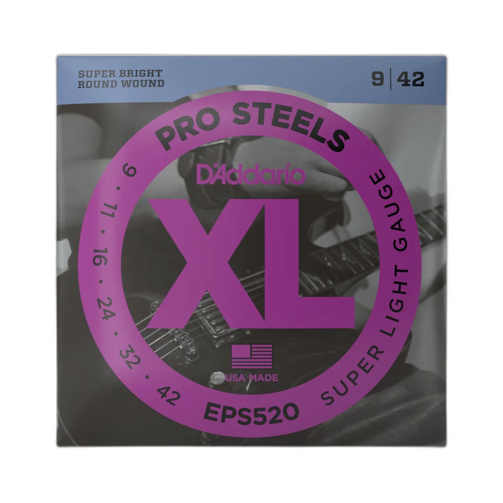 Encordoamento Guitarra 09-42 D Addario XL Pro Steels EPS520