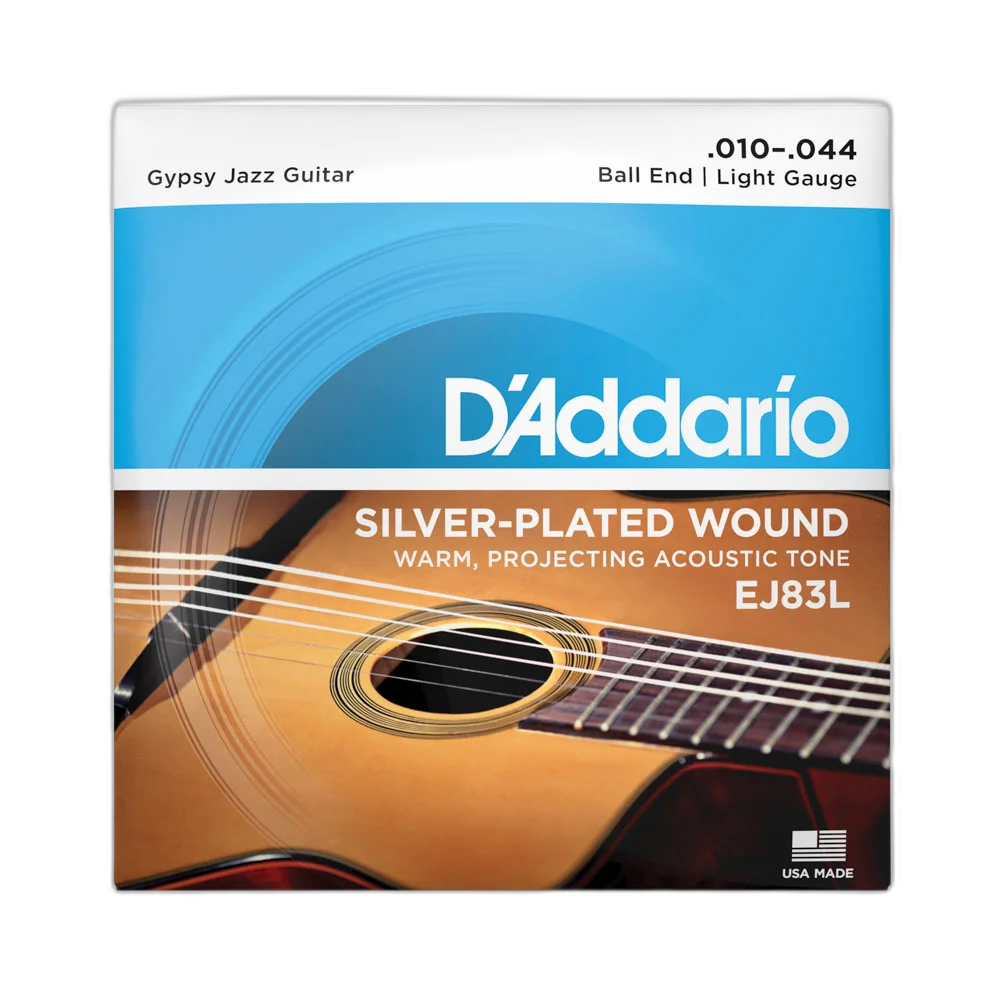 Encordoamento Violão Aço .010 D Addario Silver-Plated EJ83L