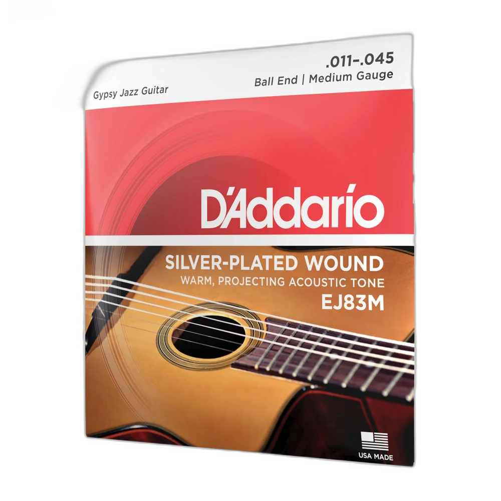 Encordoamento Violão Aço .011 D Addario Silver-Plated EJ83M