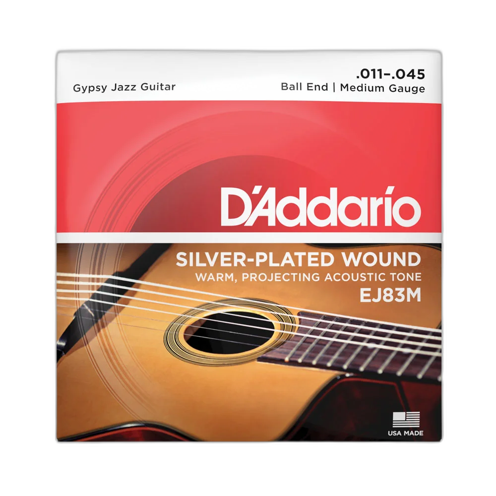 Encordoamento Violão Aço .011 D Addario Silver-Plated EJ83M