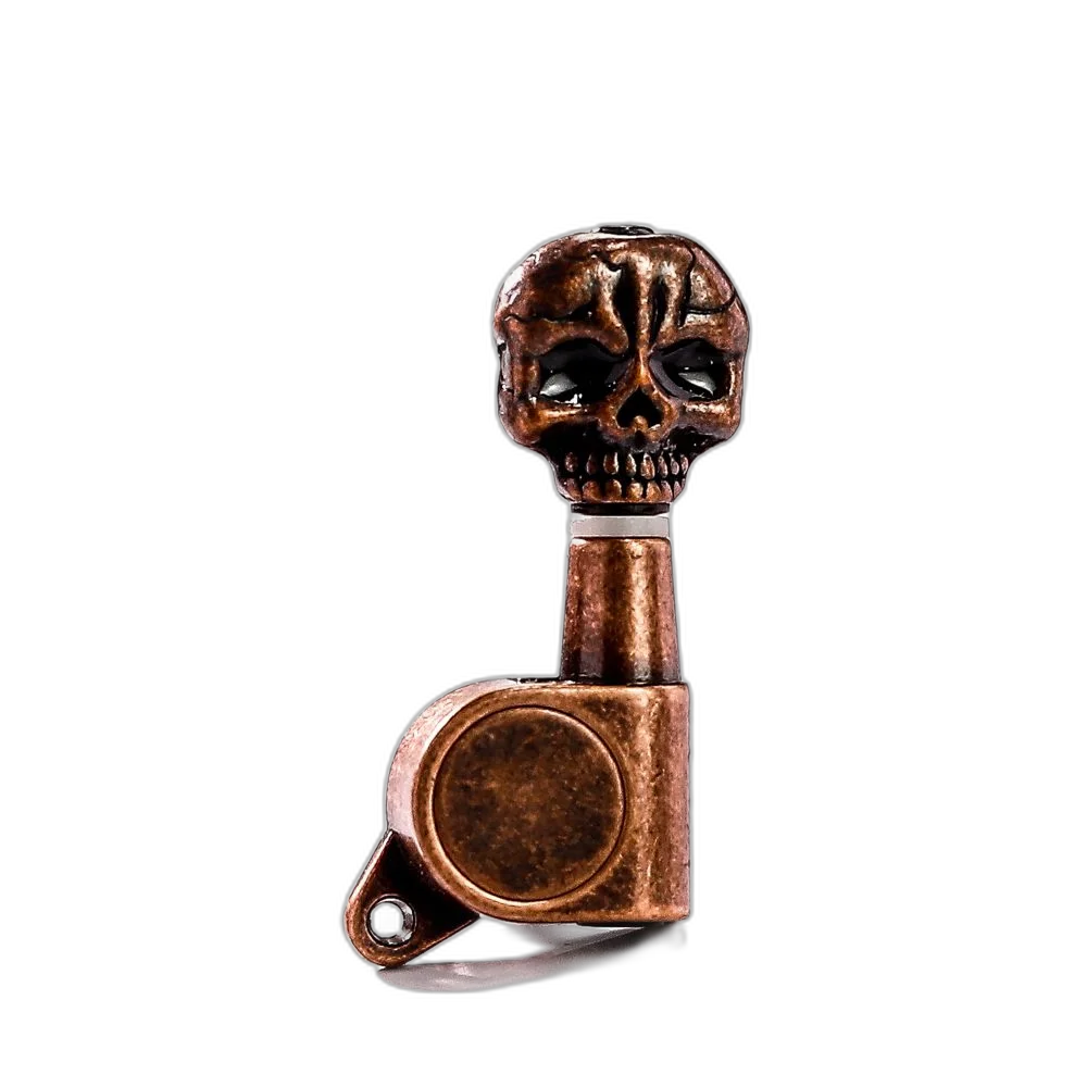 Tarraxa Guitarra Bronze Relic L6 Caveira Canhoto Spirit