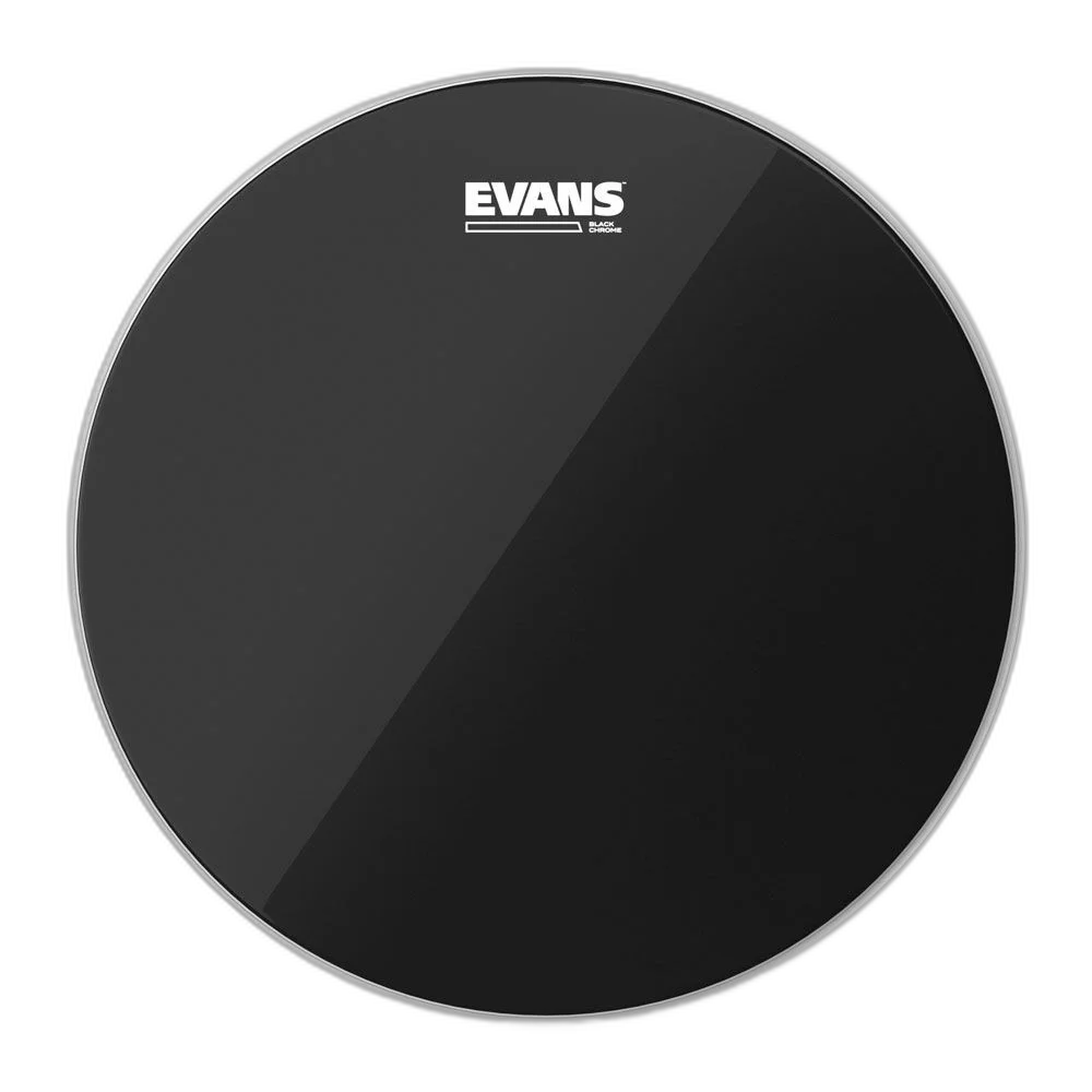 Pele Para Caixa E Tom Black Chrome 16'' Evans TT16CHR