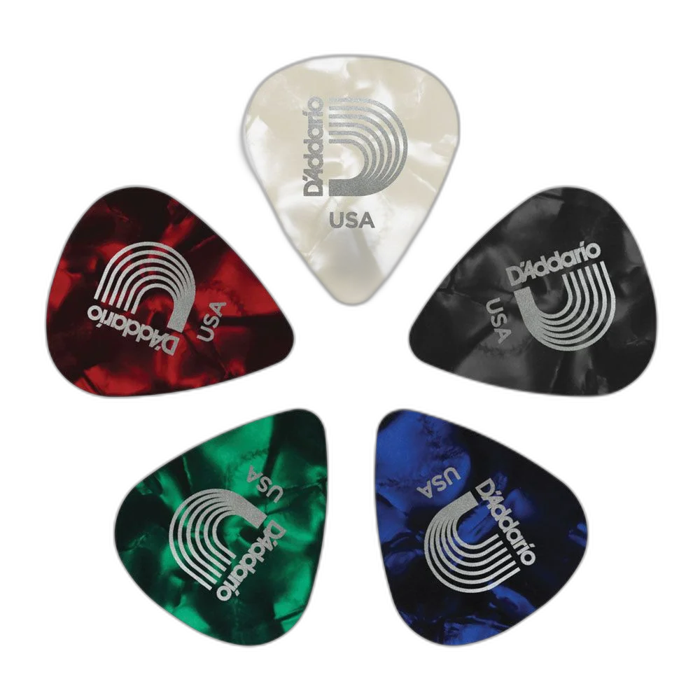 Palheta Celulóide Perolada Cores Leve D Addario 1CAP2-10