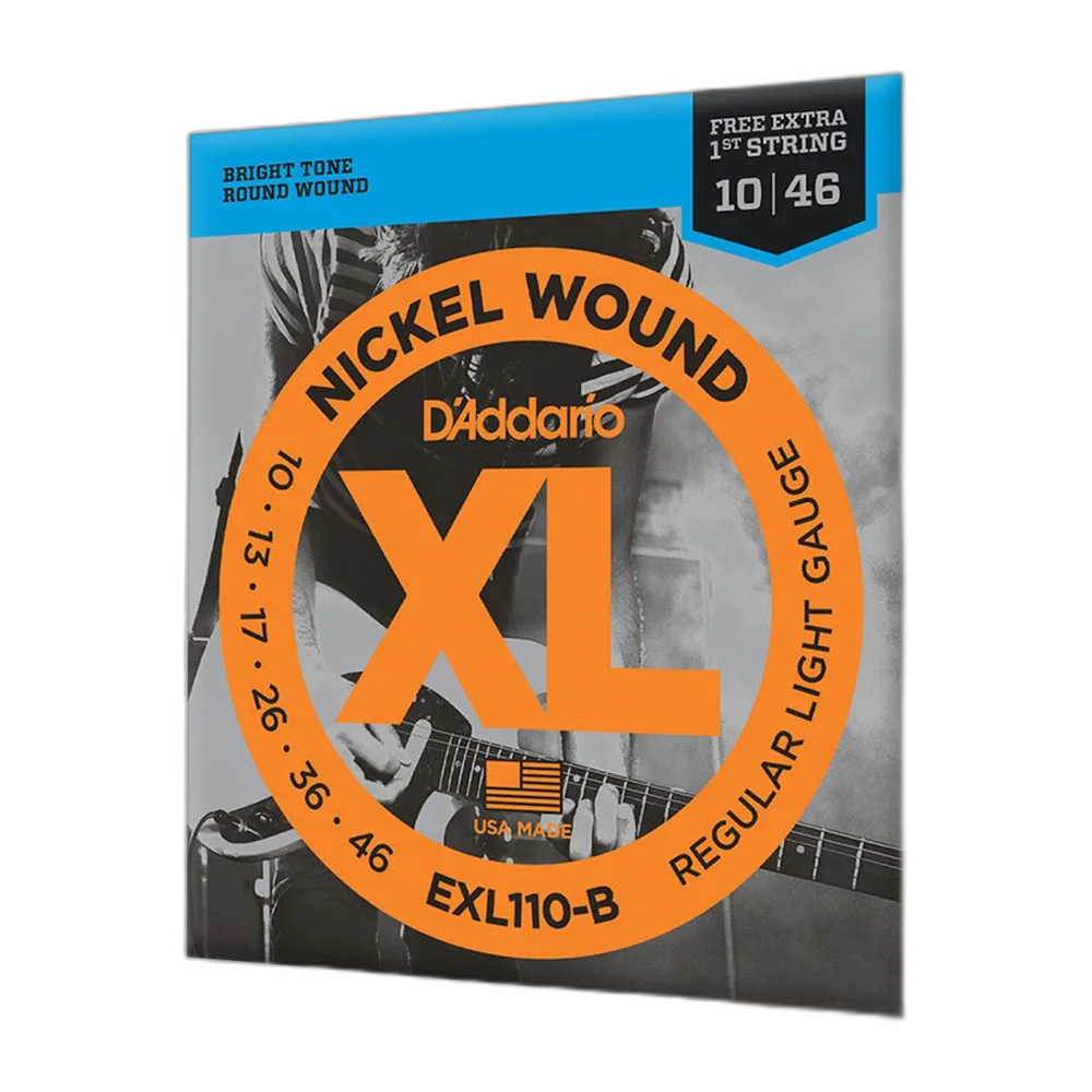 Encordoamento Guitarra 10-46 Corda Extra D Addario EXL110-B
