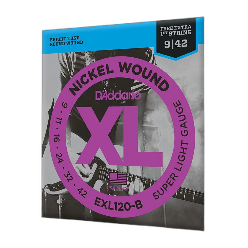 Encordoamento Guitarra 09-42 Corda Extra D Addario EXL120-B
