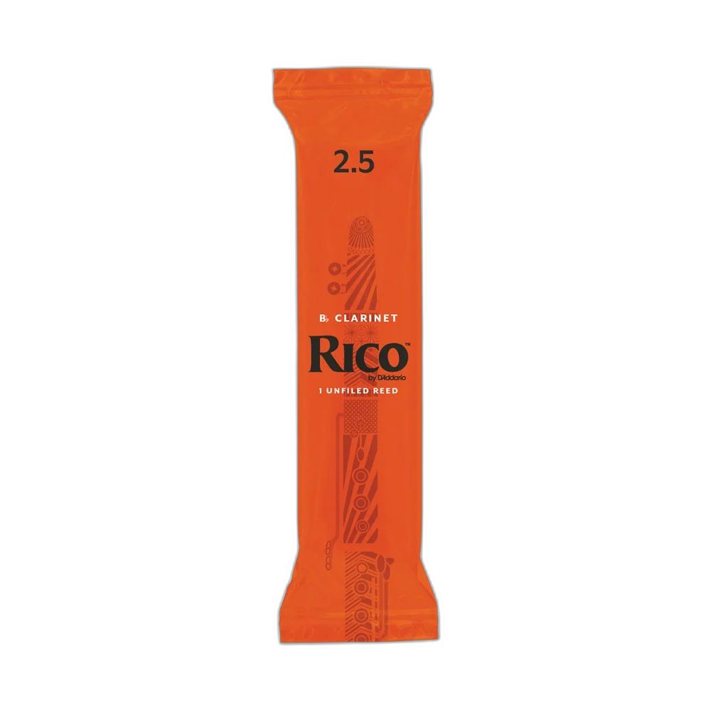 Palheta Clarineta Bb 2.5 (Unidade) D Addario Rico 50/RCA0125