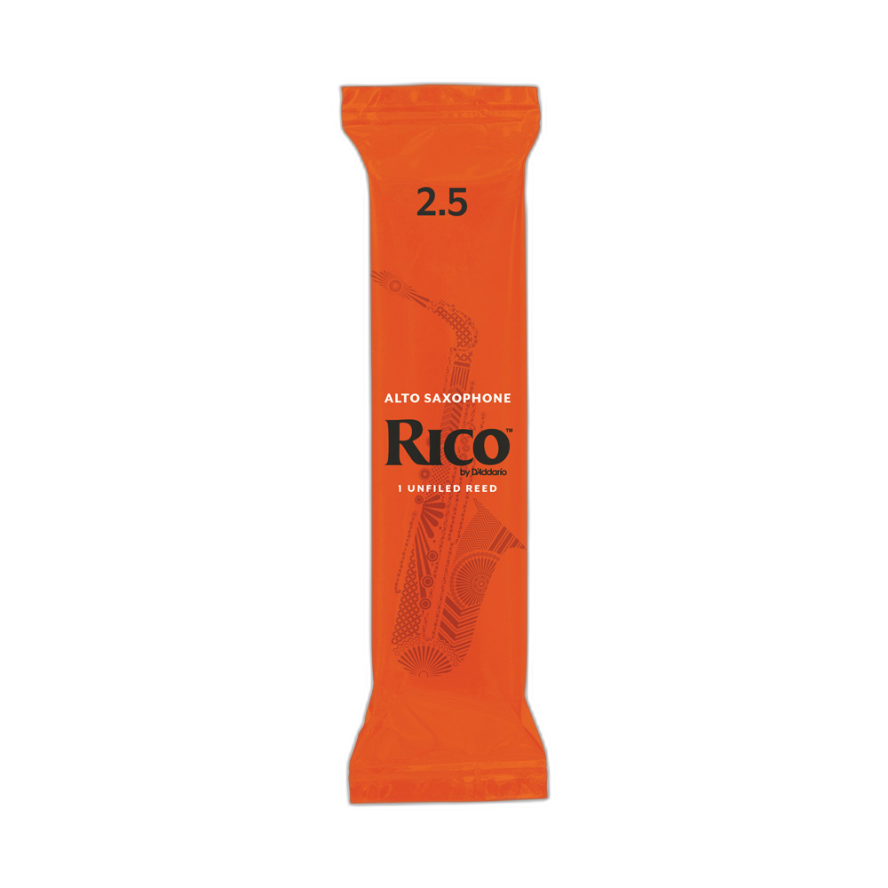 Palheta Sax Alto 2.5 (Unidade) D Addario Rico 50/RJA0125-B50