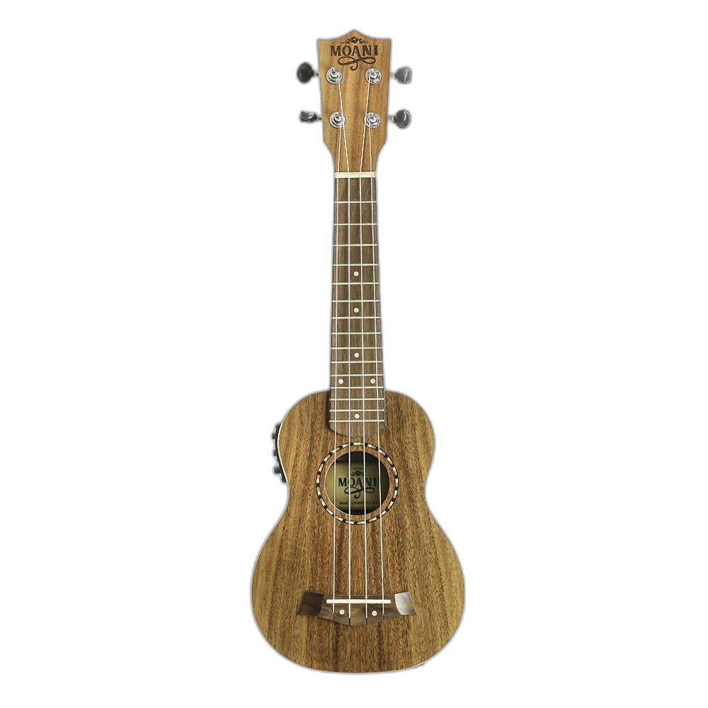Ukulele Moani WAIKIKI Soprano 21'' Koa Eletro Bag UKBG12-21
