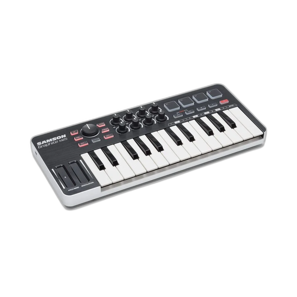 Controlador Midi USB 25 Teclas Samson Graphite M25 SAKGRM25
