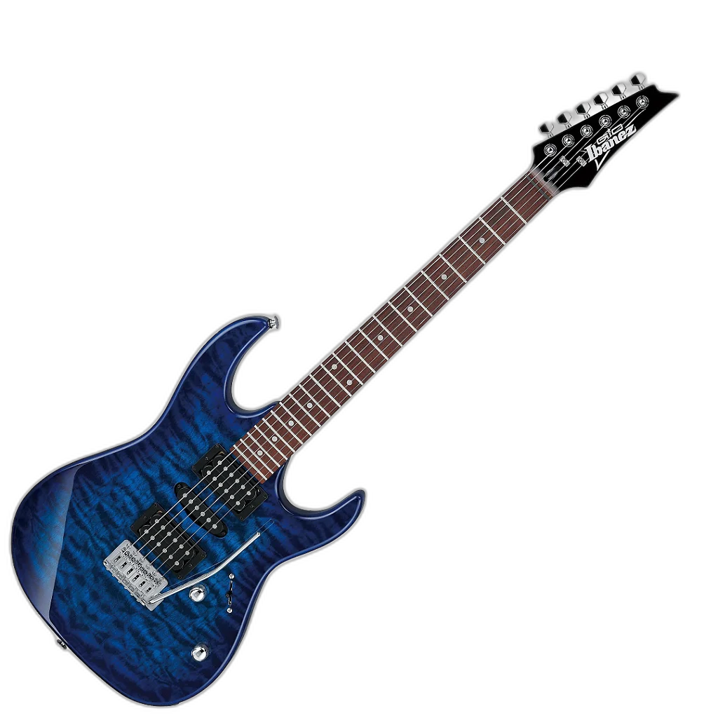 Guitarra 6C RG GIO Transparent Blue Burst Ibanez GRX70QA-TBB