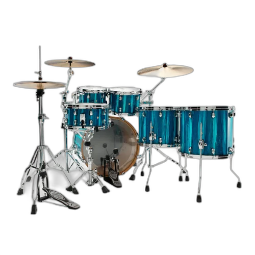 Bateria Shell Pack (5 tambores) Bumbo 22 (Azul Sky Blue Aurora) Tama Starclassic Performer MBS52RZS-SKA
