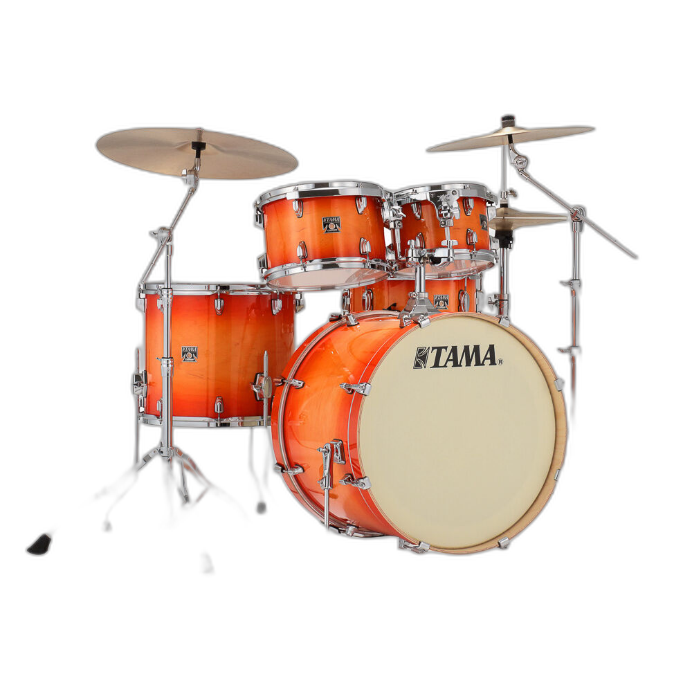 Bateria Shell Pack (5 Tambores) Bumbo 22 (Tangerine Lacquer Burst) Tama Superstar Classic CL52KRS-TLB