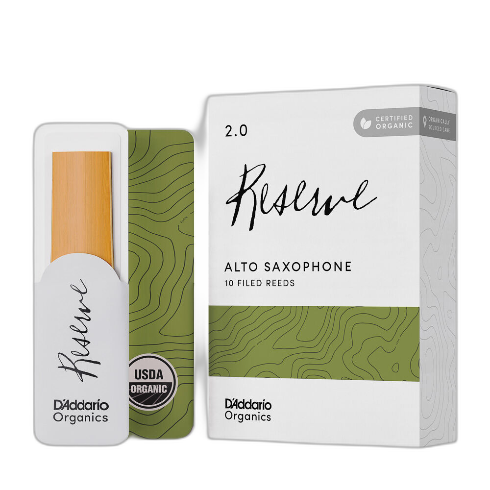 Palheta Sax Alto 2.0 (10 Peças) DAddario Organic Reserve