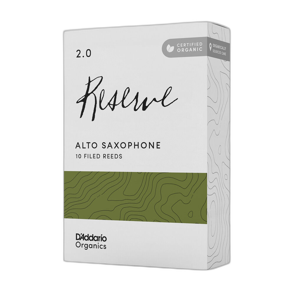 Palheta Sax Alto 2.0 (10 Peças) DAddario Organic Reserve