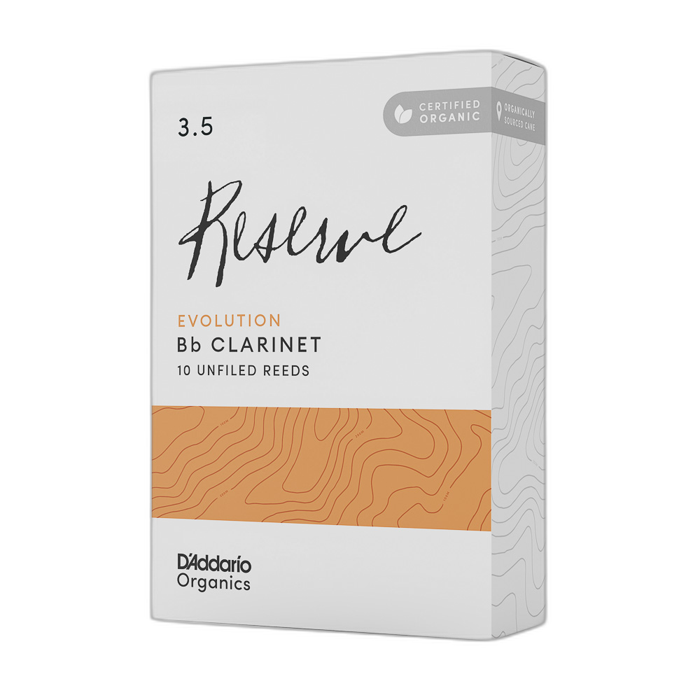 Palheta Clarineta 3.5 (10) DAddario OrganicReserveEvolution