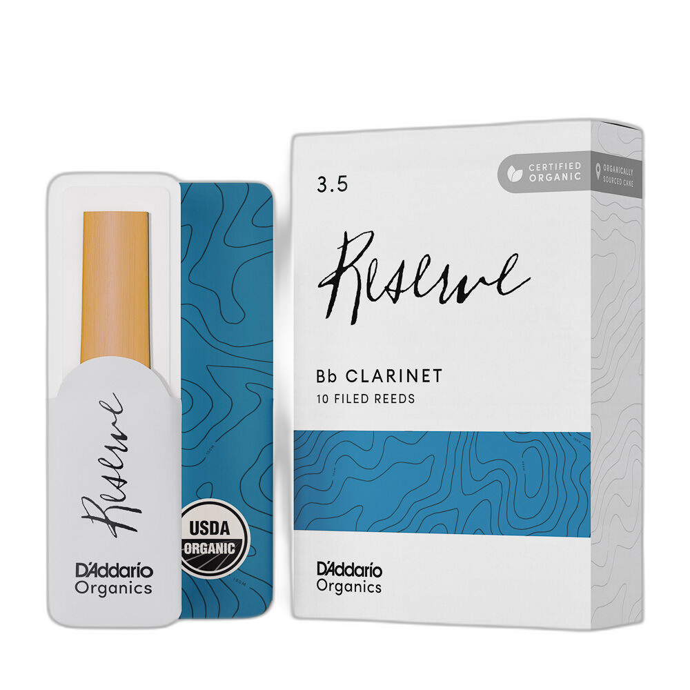 Palheta Clarineta 3.5 (10 Peças) DAddario Organic Reserve