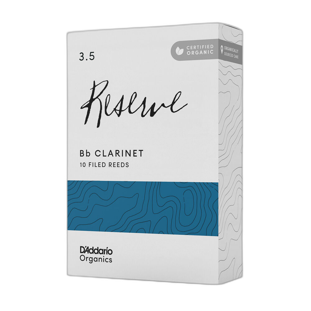 Palheta Clarineta 3.5 (10 Peças) DAddario Organic Reserve