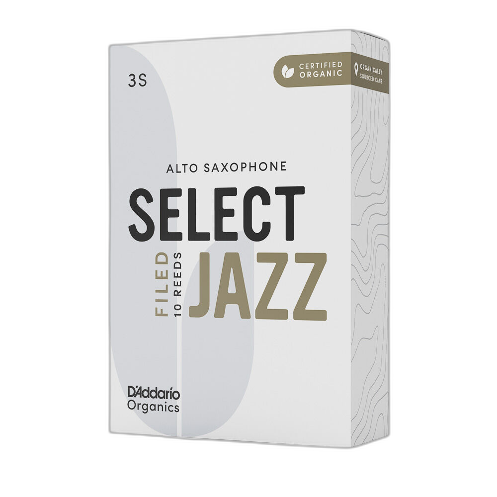 Palheta Sax Alto 3S (10 Peças) DAddario Organic Select Jazz