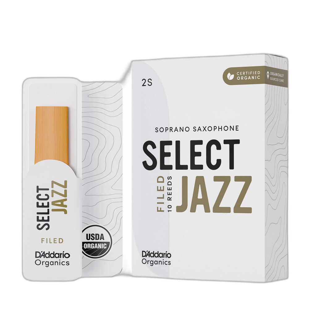 Palheta Sax Soprano 2S (10) DAddario Organic Select Jazz