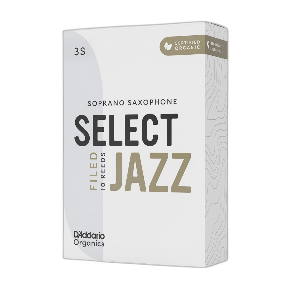 Palheta Sax Soprano 3S (10) DAddario Organic Select Jazz